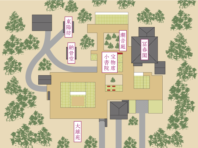 本坊茶席見取図